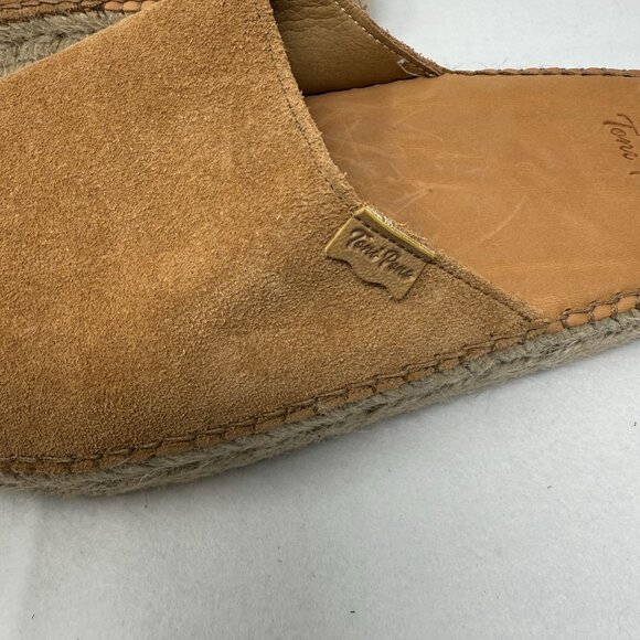 Toni Pons Tan Suede Espadrille Slides Size 41 US 10 Made In Spain Sandals Shoes - Picture 9 of 9